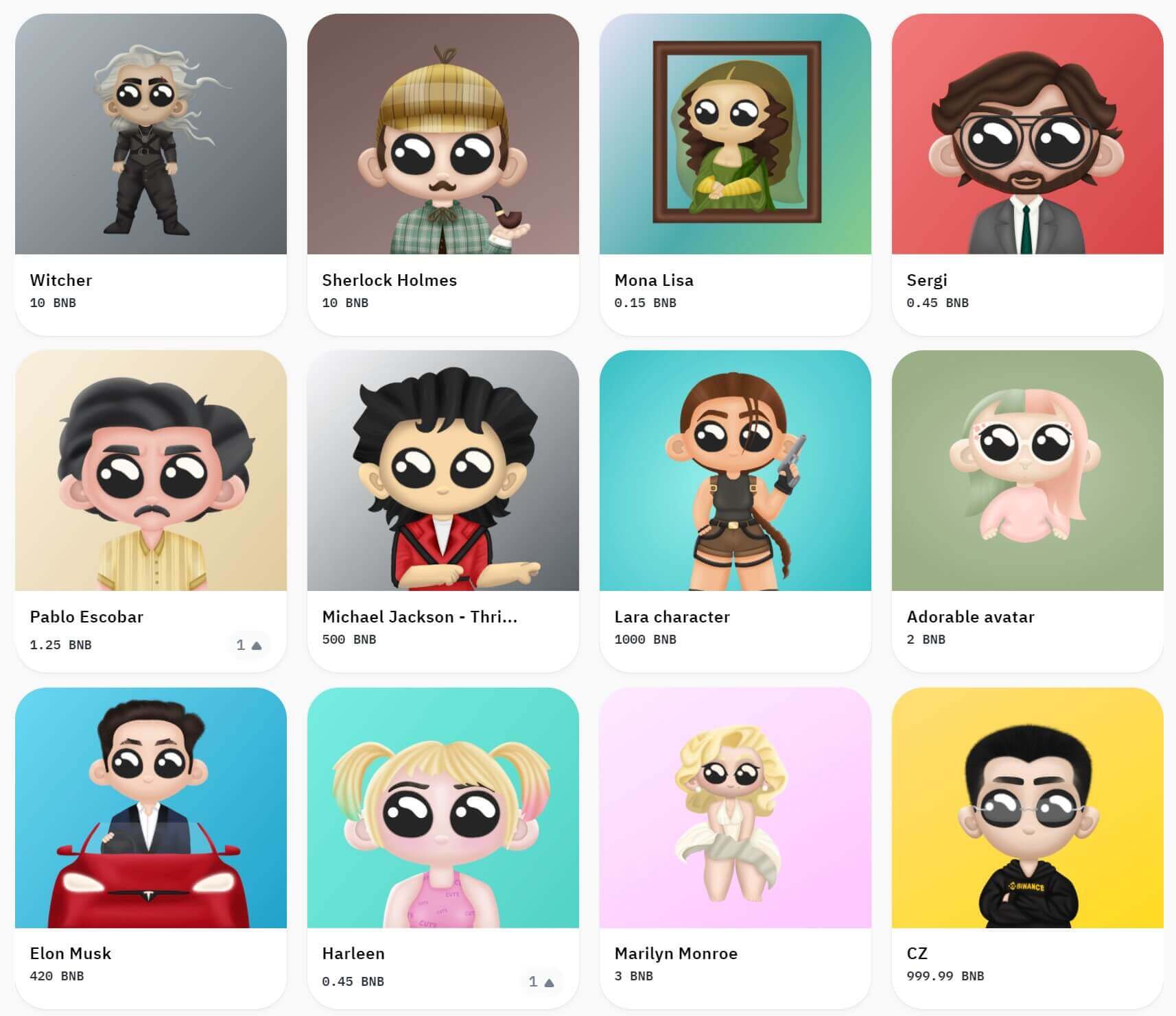 Cute characters