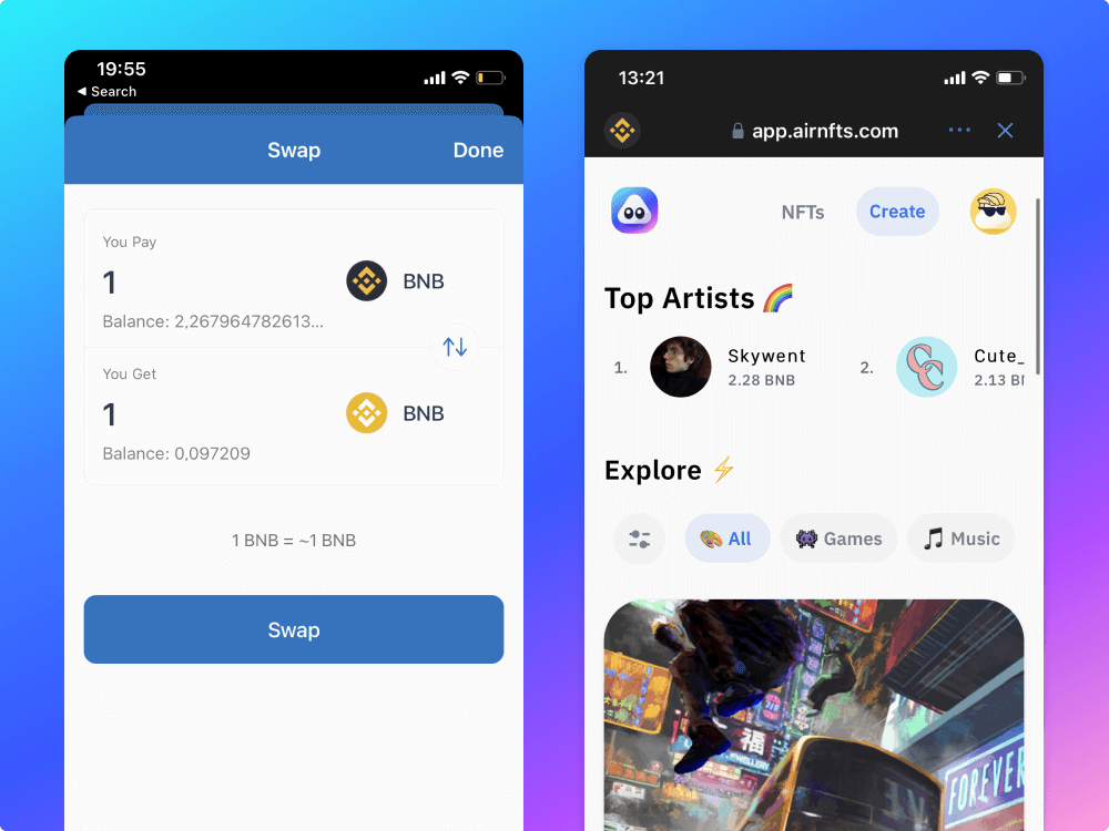 How to swap your BNB to the Smart Chain