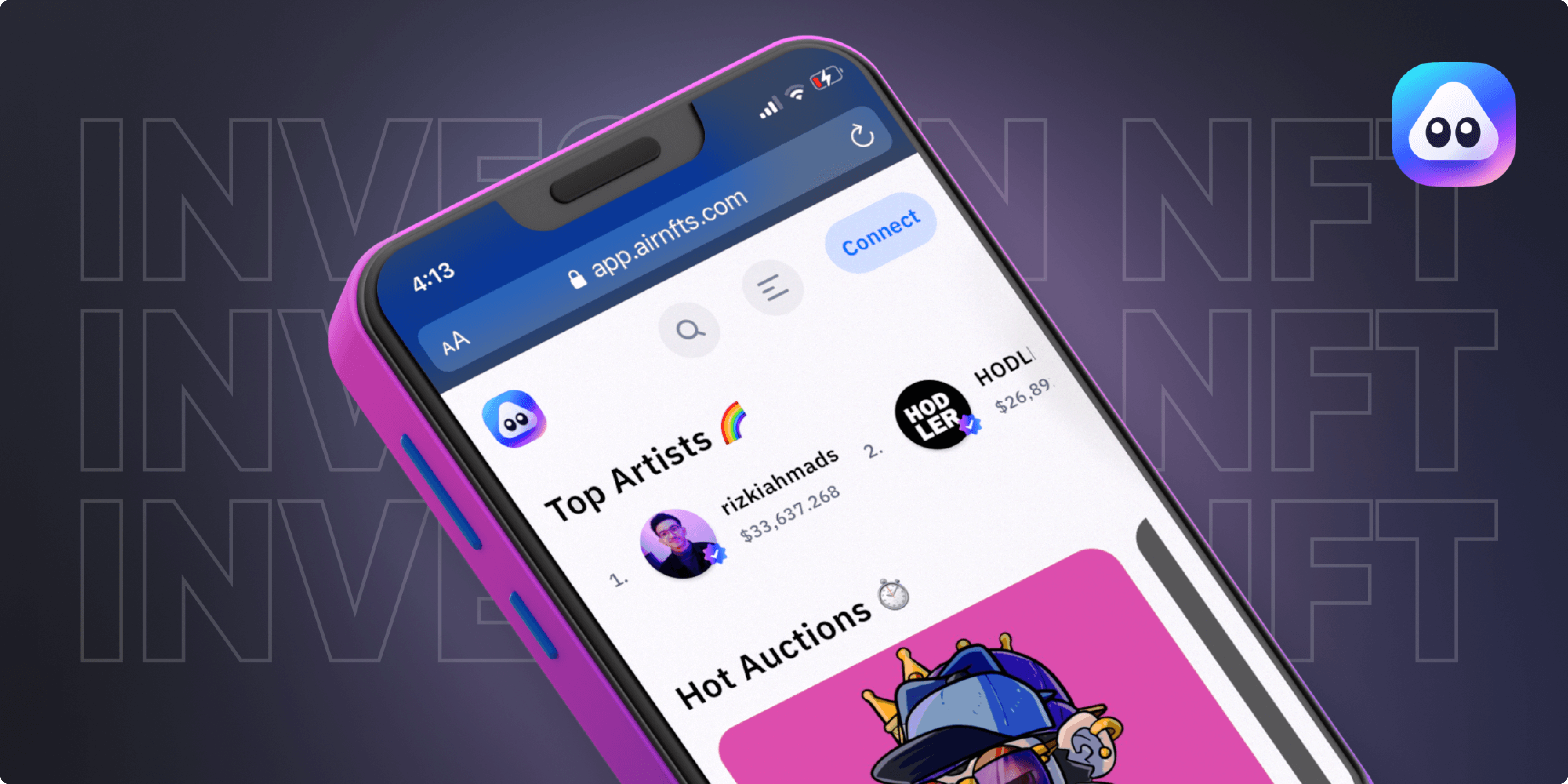 NFTs on AirNFTs webApp