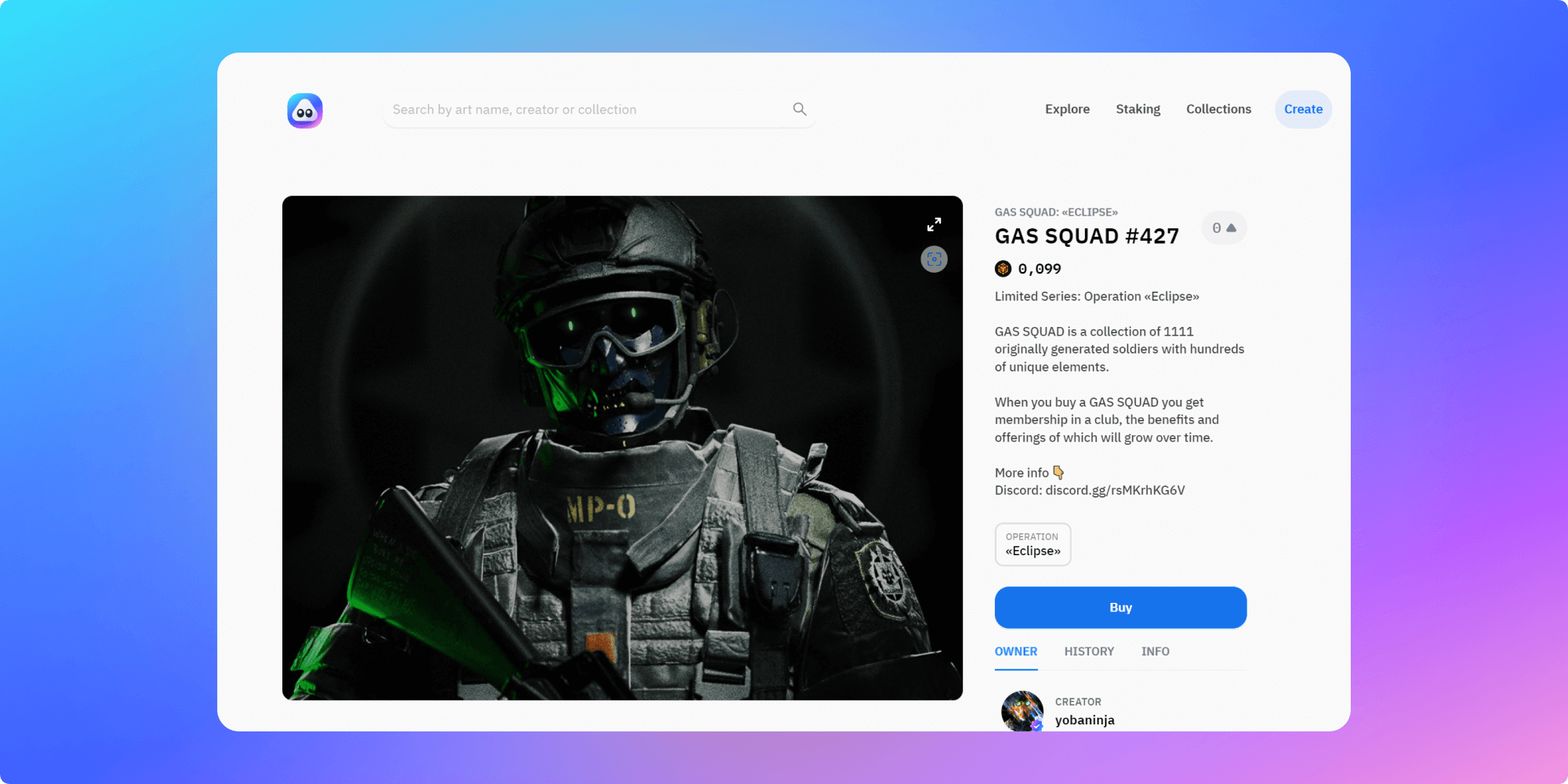 Airnfts NFT page