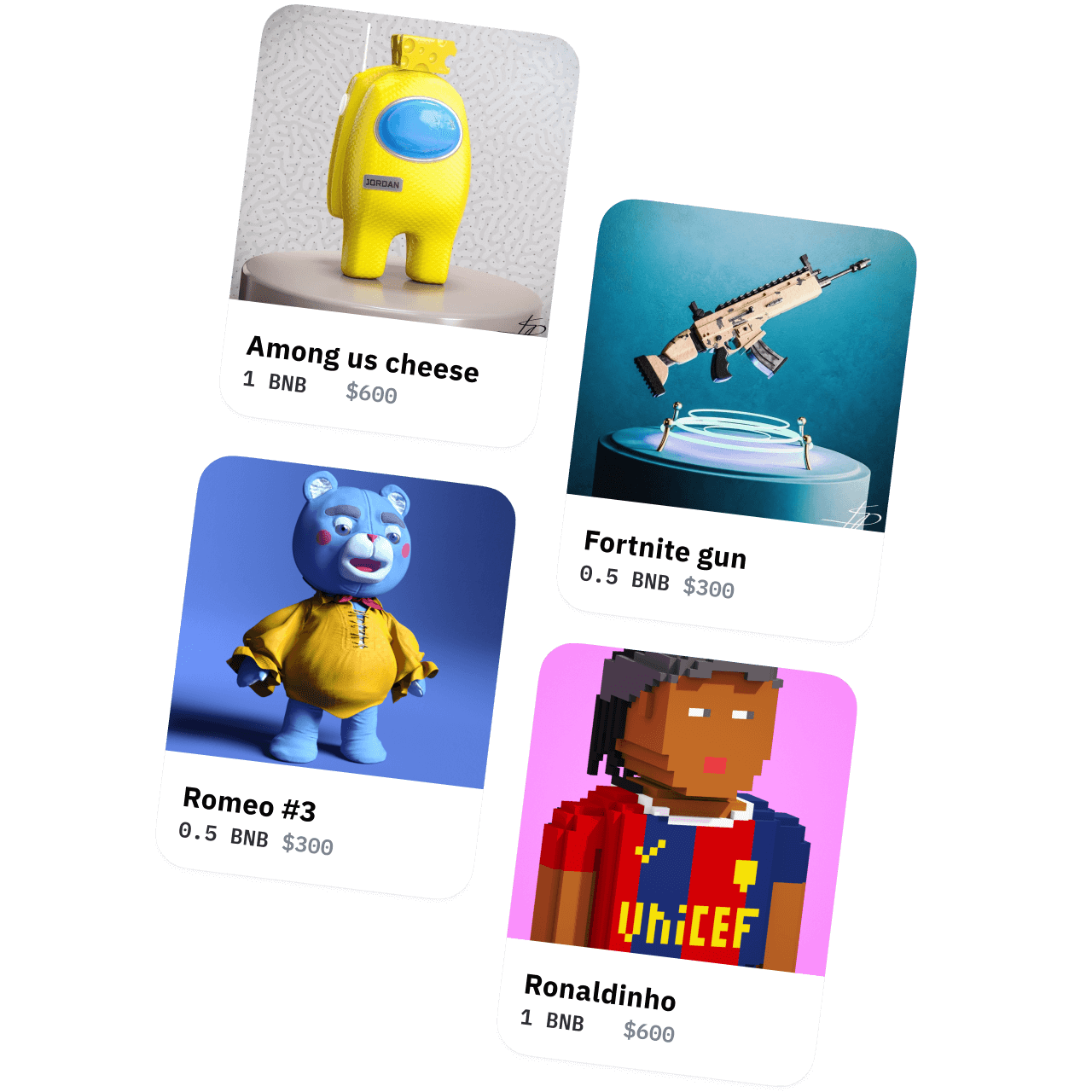 Collectibles NFT Marketplace Illustration