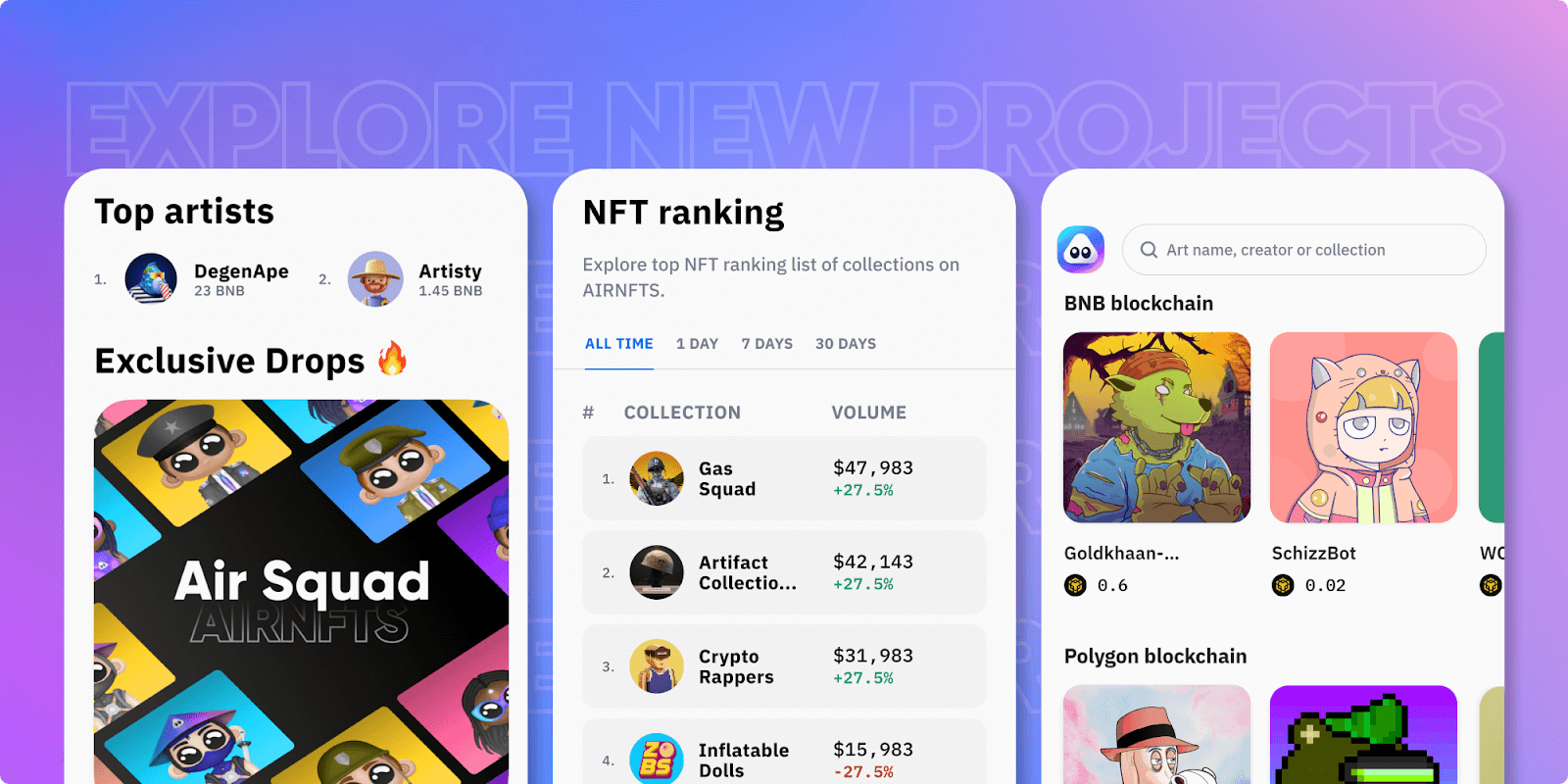 Airnfts Marketplace Mobile App