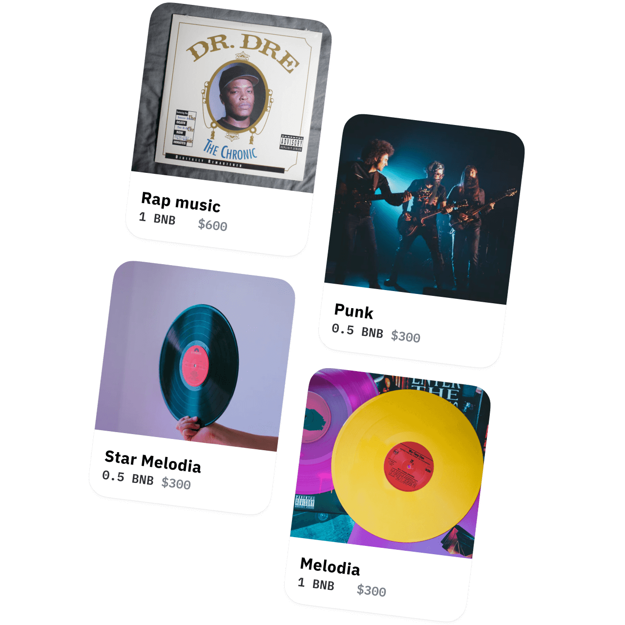Music NFT Marketplace Illustration